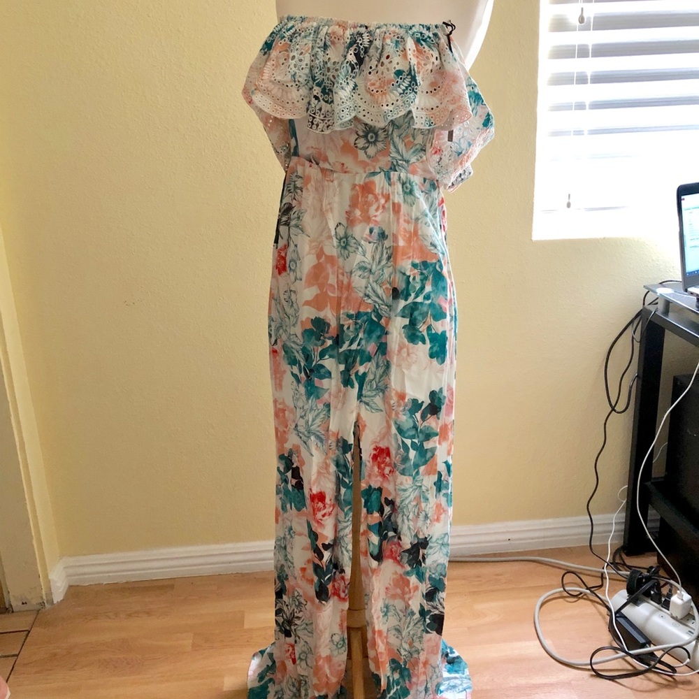 lover + friends Anemone Dress in Paradise Floral - Picture 7 of 8